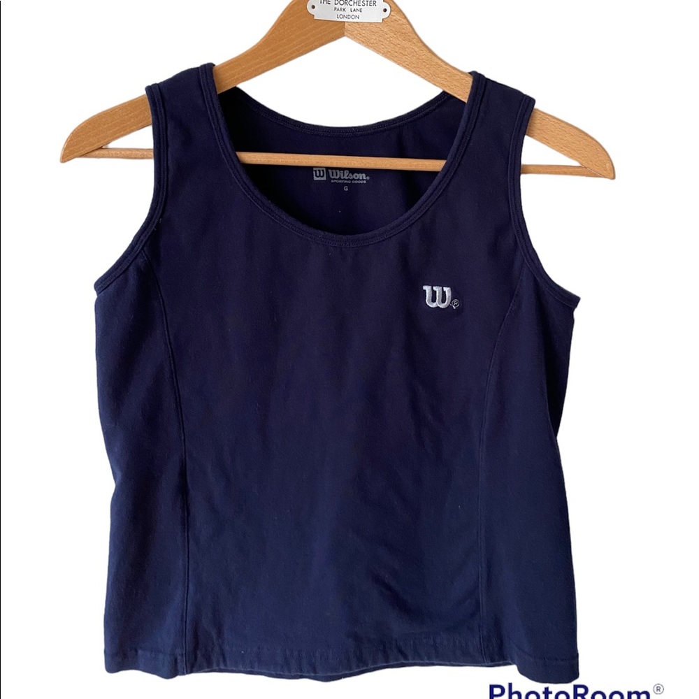 Vintage dark blue Wilson camisole. Size Large FITS LIKE A MEDIUM.